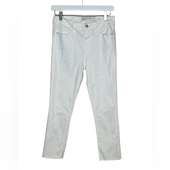 FRAME White Forever Karlie Skinny Jeans - Picture 1 of 6